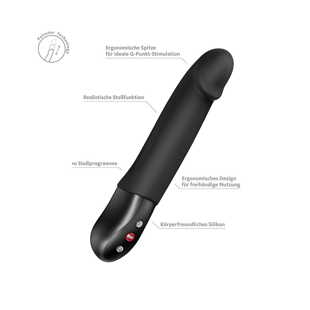 Fun Factory Stronic Real - Pulsierender Stoß-Vibrator 