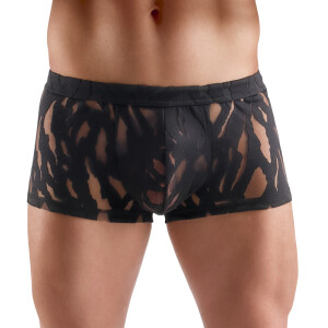 Schwarze Svenjoyment Ausbrenner-Pants für Herren mit transparentem Muster