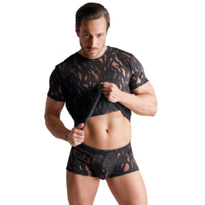 Svenjoyment Ausbrenner-Pants - Schwarz - Transparent & Elastisch