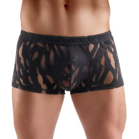 Schwarze Svenjoyment Ausbrenner-Pants für Herren mit transparentem Muster