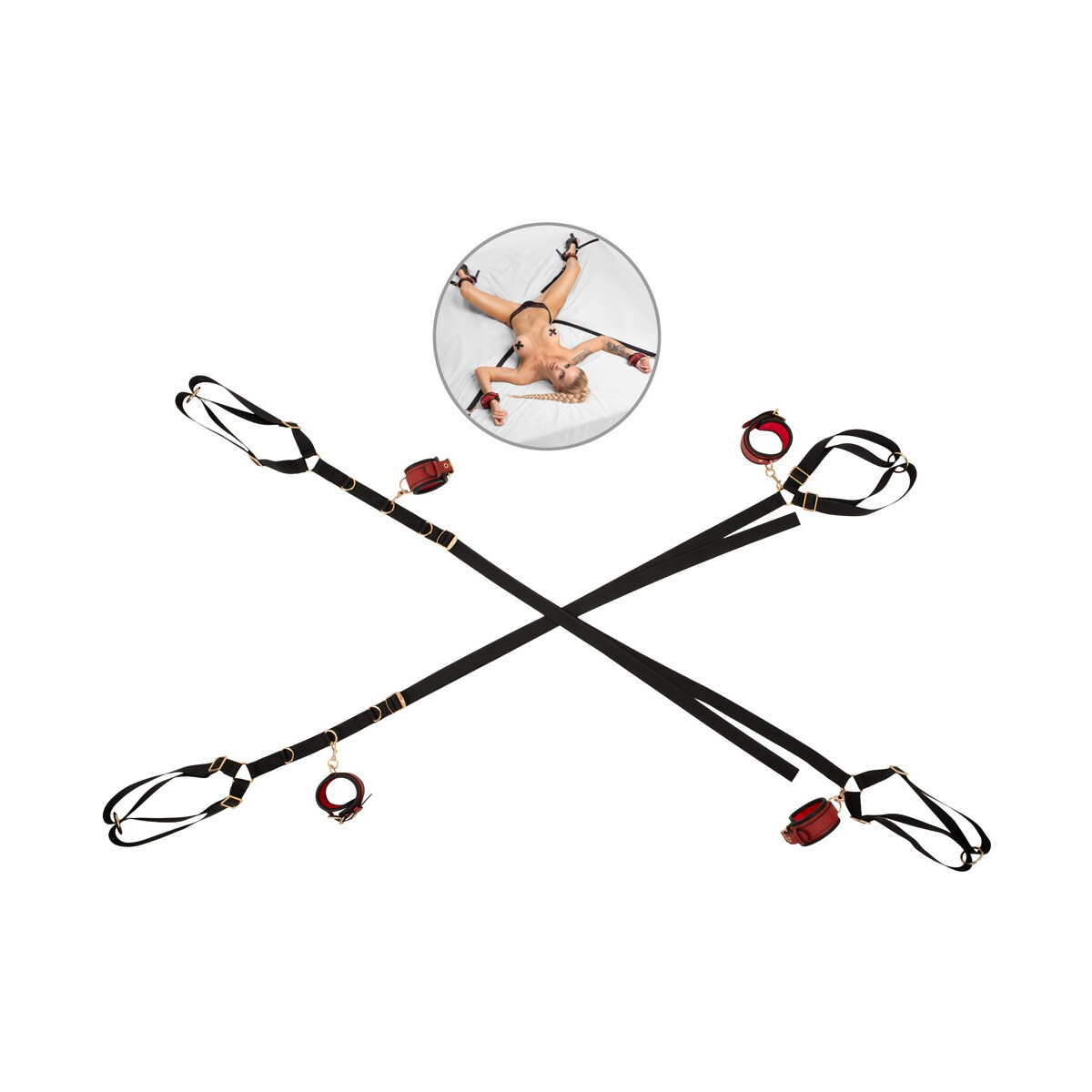 Bad Kitty Bed/Door Restraint Set - 5-teiliges Fessel-Set f&u