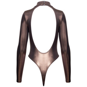 Cottelli PARTY Langarm-Riobody - Roségold-Kupfer - Glamour-Look