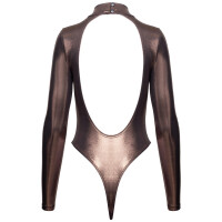 Cottelli PARTY Langarm-Riobody - Roségold-Kupfer - Glamour-Look