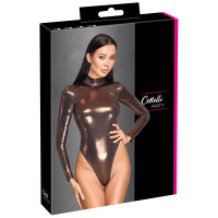 Cottelli PARTY Langarm-Riobody - Roségold-Kupfer - Glamour-Look