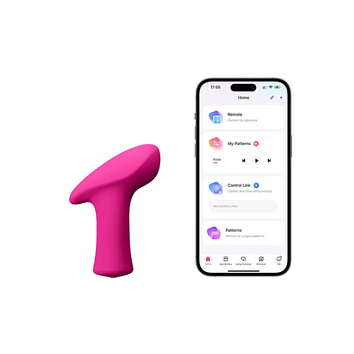 Lovense Ambi | App-gesteuerter Auflegevibrator | Pink