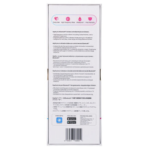 Lovense Hyphy - App-gesteuerter Doppelmotor-Vibrator - Inkl. 3 Aufsätze - Blau