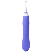 Lovense Hyphy - App-gesteuerter Doppelmotor-Vibrator - Inkl. 3 Aufsätze - Blau