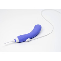 Lovense Hyphy - App-gesteuerter Doppelmotor-Vibrator - Inkl. 3 Aufsätze - Blau