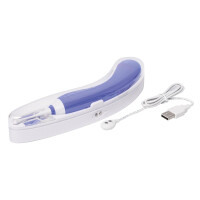 Lovense Hyphy - App-gesteuerter Doppelmotor-Vibrator - Inkl. 3 Aufsätze - Blau