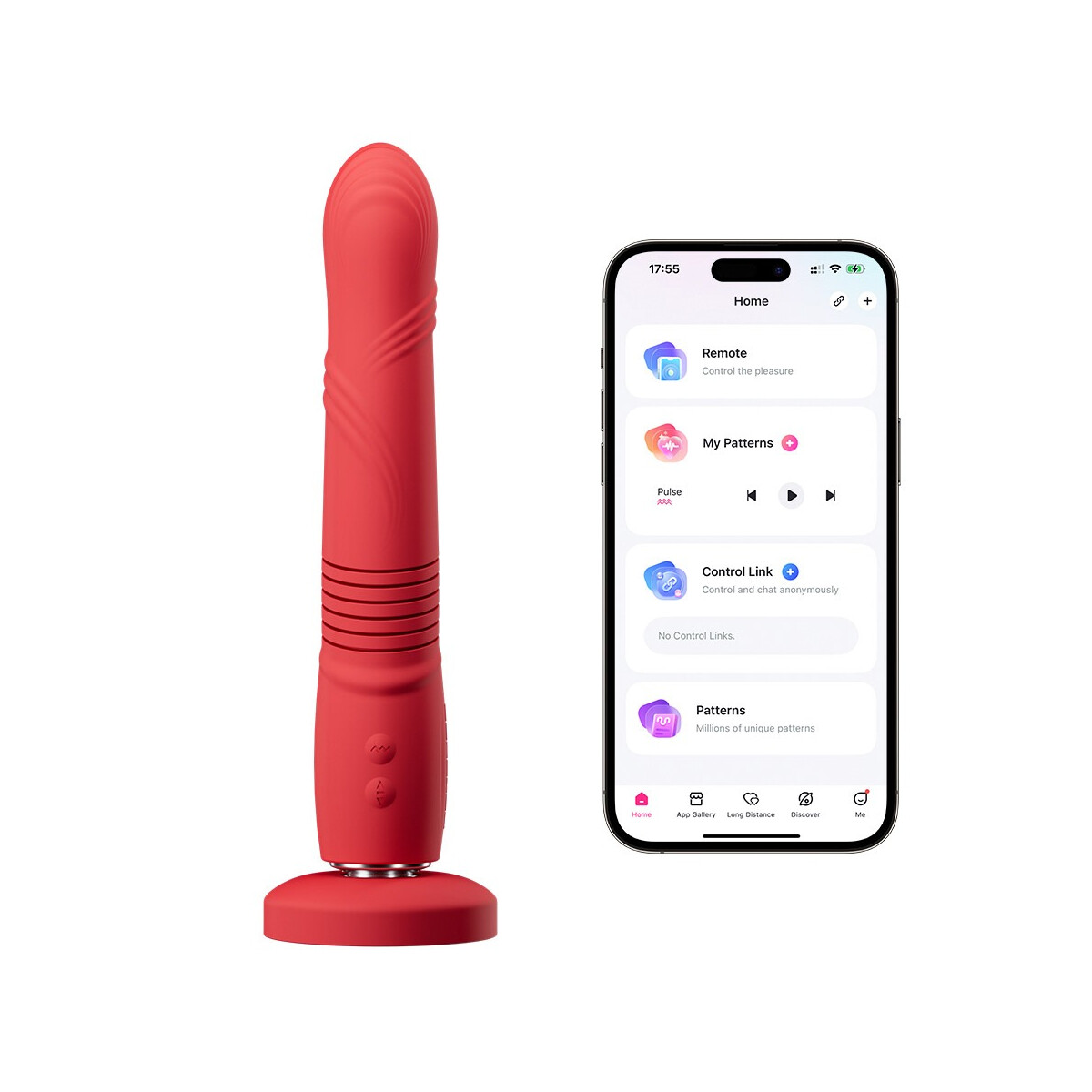 Lovense Gravity | Stoßvibrator mit Saugfuß &