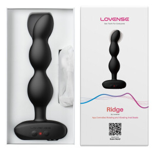 Lovense Ridge - App-gesteuerter Analvibrator mit Rotation - Schwarz