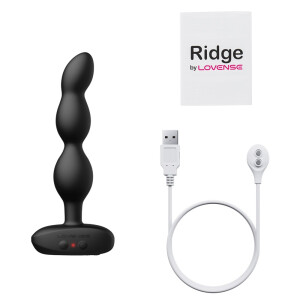 Lovense Ridge - App-gesteuerter Analvibrator mit Rotation - Schwarz
