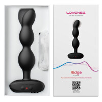 Lovense Ridge - App-gesteuerter Analvibrator mit Rotation - Schwarz