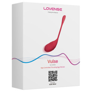 Lovense Vulse - App-gesteuertes Vibro-Ei mit Stoßfunktion - G-Punkt - Rot