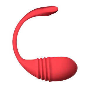 Lovense Vulse - App-gesteuertes Vibro-Ei mit Stoßfunktion - G-Punkt - Rot