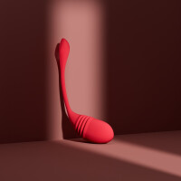 Lovense Vulse - App-gesteuertes Vibro-Ei mit Stoßfunktion - G-Punkt - Rot
