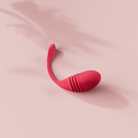 Lovense Vulse - App-gesteuertes Vibro-Ei mit Stoßfunktion - G-Punkt - Rot