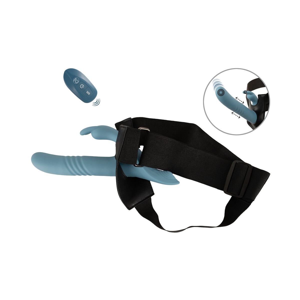 You2Toys Strap-on Set mit automatischem Stoßvibrator