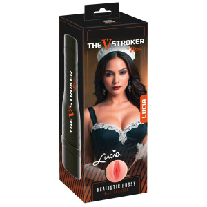 Rebel The V-Stroker Lucia - Diskreter Taschen-Masturbator mit Gehäuse & Schutzkappe