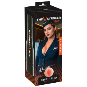 Rebel The V-Stroker Nicolette - Diskreter Taschen-Masturbator mit Schutzkappe
