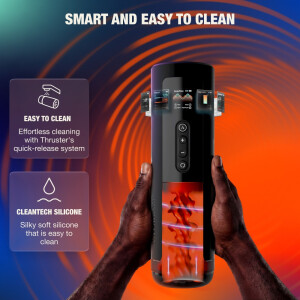 Arcwave Thruster - App-gesteuerter Stoß- & Rotations-Masturbator mit LED-Display