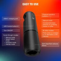 Arcwave Orbit - App-gesteuerter rotierender Premium-Masturbator mit CleanTech Silikon