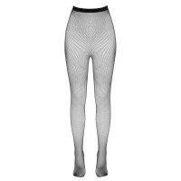 Cottelli LEGWARE Feinmaschige Netz-Strumpfhose - Nahtlos & Elastisch (Schwarz)