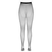 Cottelli LEGWARE Feinmaschige Netz-Strumpfhose - Nahtlos & Elastisch (Schwarz)