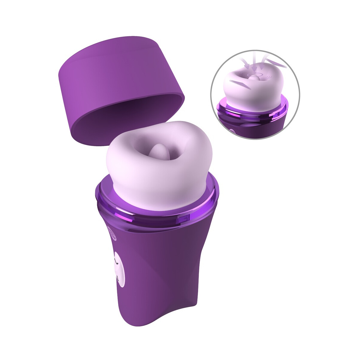 Fantasy For Her Lush Kiss Plush - Auflegevibrator mit Saugli