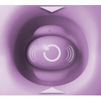 Fantasy For Her Lush Kiss Plush - Auflegevibrator mit Sauglippen & Leckzunge (Lila)
