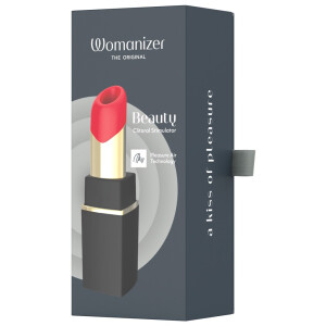 Womanizer Beauty - Druckwellen-Vibrator im Lipstick-Design (Schwarz)