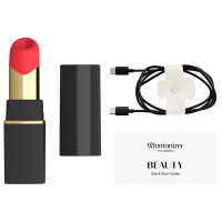 Womanizer Beauty - Druckwellen-Vibrator im Lipstick-Design (Schwarz)