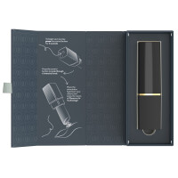 Womanizer Beauty - Druckwellen-Vibrator im Lipstick-Design (Schwarz)