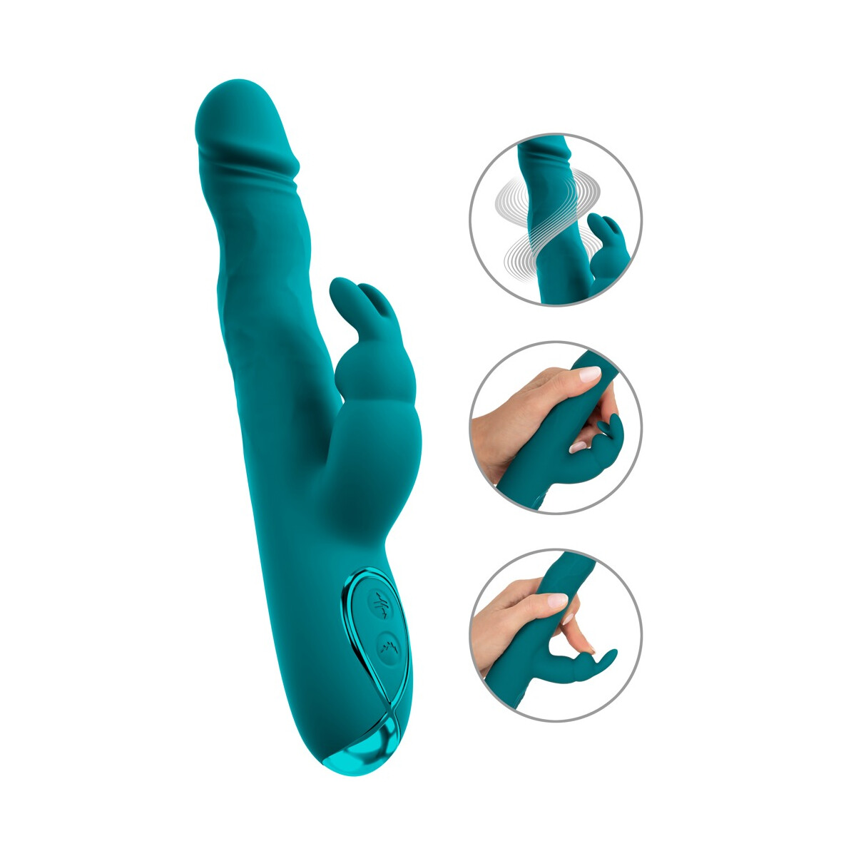Rabbit-Vibrator mit Wackelfunktion