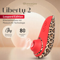 Womanizer Liberty 2 - Druckwellen-Vibrator im Leopard-Design (Braun)