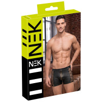 NEK Wetlook Pants mit Netz-Einsätzen & Front-Reißverschluss (Schwarz/Bronze)