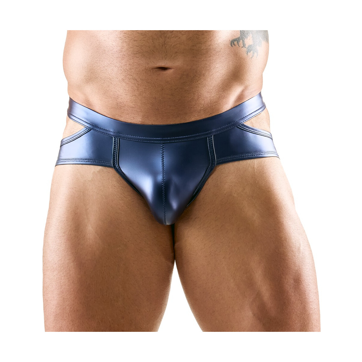 Svenjoyment Herren Slip Metallic-Matt Cut-outs | Blau