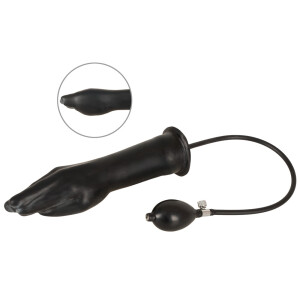 Latex Hand aufblasbar schwarz