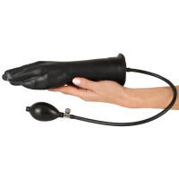 Latex Hand aufblasbar schwarz