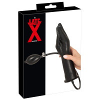 Latex Hand aufblasbar schwarz