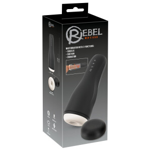 Rebel Smarter Masturbator mit Squeeze, Saug- & Vibrationsfunktion