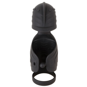 Rebel Cock Vibrator mit beweglichem Eichel-Stimulator (Schwarz)
