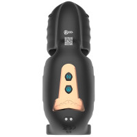 Rebel Cock Vibrator mit beweglichem Eichel-Stimulator (Schwarz)