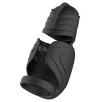 Rebel Cock Vibrator mit beweglichem Eichel-Stimulator (Schwarz)