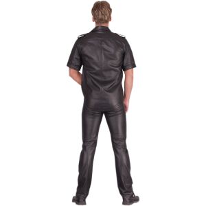 Leder Herrenhose im Jeans-Stil