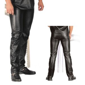 Leder Herrenhose im Jeans-Stil