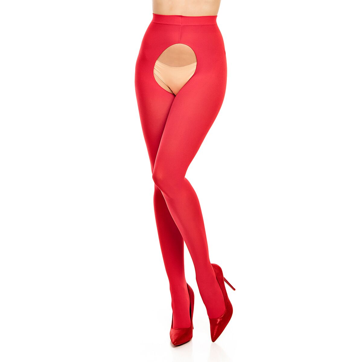Strumpfhose ouvert Glamory »Ouvert 60« - Rot - B