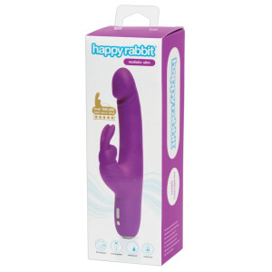 G-Punkt-Vibrator »happyrabbit - Realistic Slim« mit Klitorisreizer - Lila