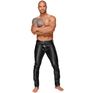 Noir Hose Decadence - Powerwetlook & Lack - Herren Clubwear - Schwarz
