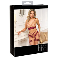 Abierta Fina » Strapsset Ouvert« - Rot
